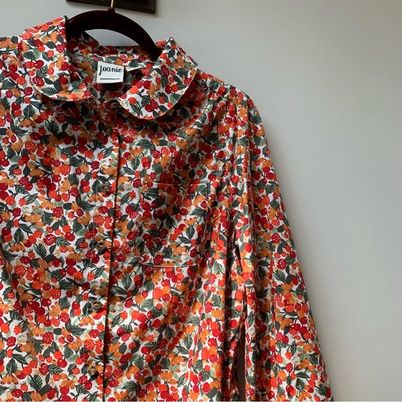 Joanie berry / fruit print blouse size uk 12 - Picture 7 of 8